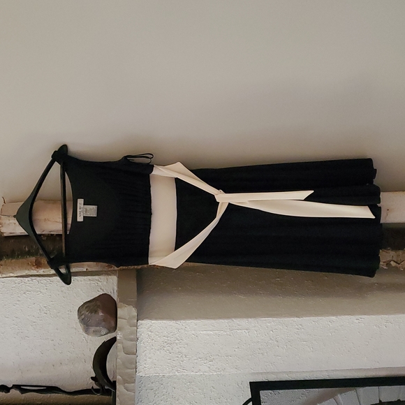 Nine West Sleeveless LBD Detail in Poly/Spandex Black Sz 6 - Picture 1 of 6